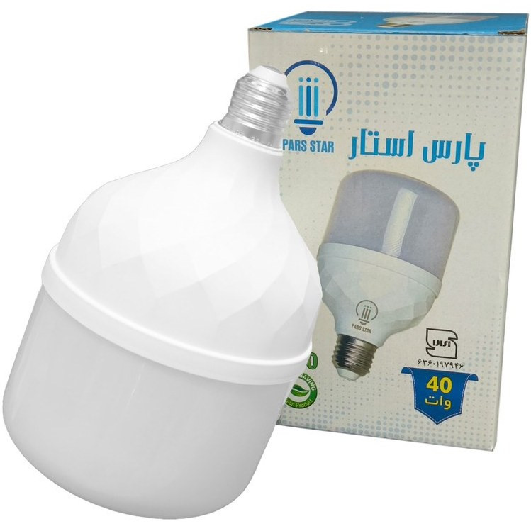 لامپ 40 وات پارس استار pars star مدل استوانه - مهتابی