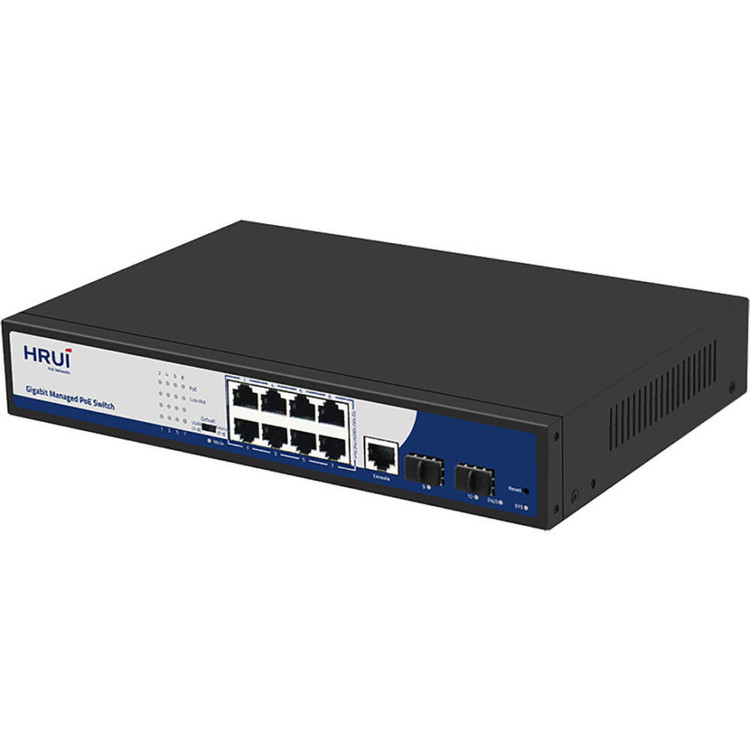 سوئیچ شبکه POE مدیریتی دارای 8 پورت HR-AFGM-82NS